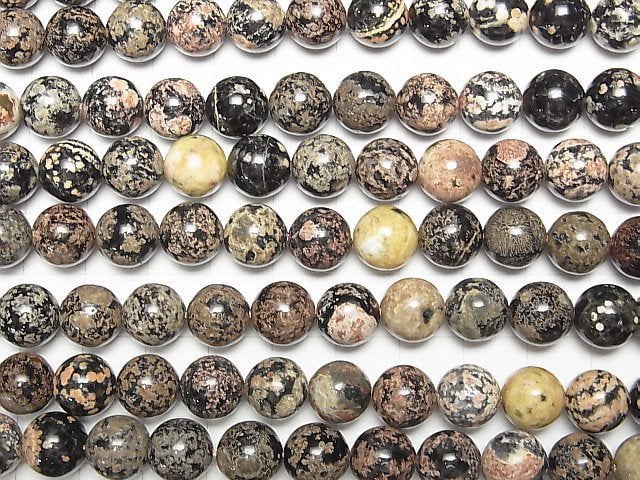 Blumenobsidian Runde 10mm halbe oder 1Strang Perlen (ca. 36cm / 15Zoll)