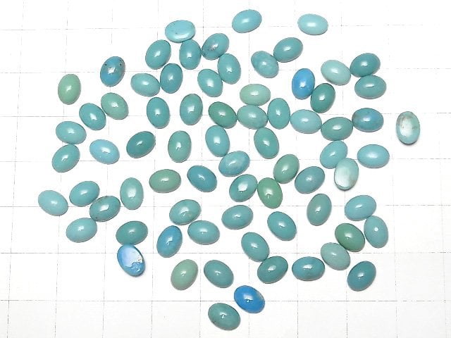 Arizona Kingman Türkis AAA- Oval Cabochon 7x5mm 5Stück