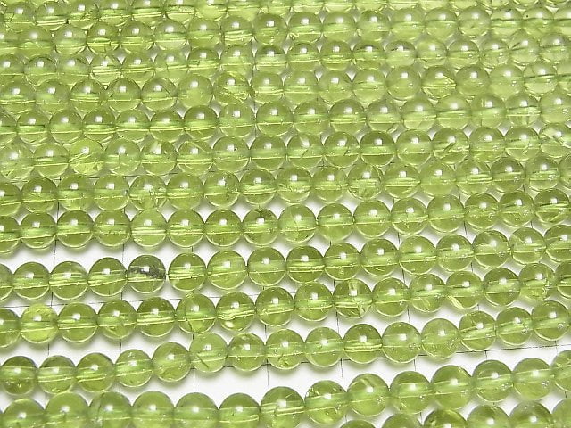 Peridot AAA- Rund 6mm 1/4 oder 1Strang Perlen (ca. 15 Zoll / 38 cm)