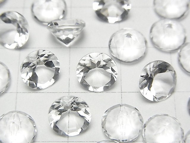 高品質透鋰長石 AAA 圓形刻面裸石 8x8mm 1顆