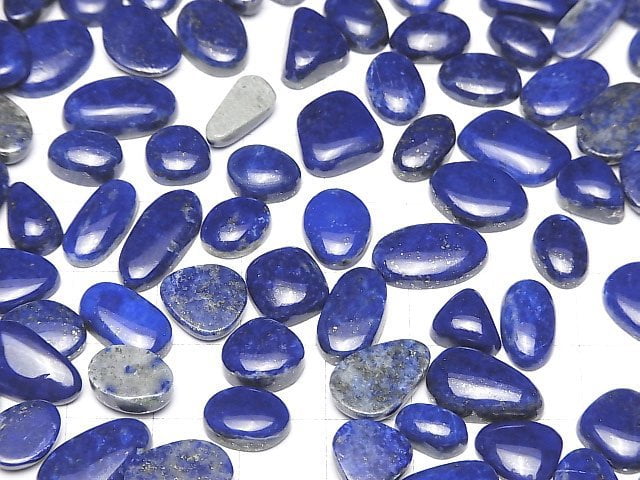 Hochwertiger Lapislazuli AAA- Lose Steine Freiform Cabochon 5 Stück