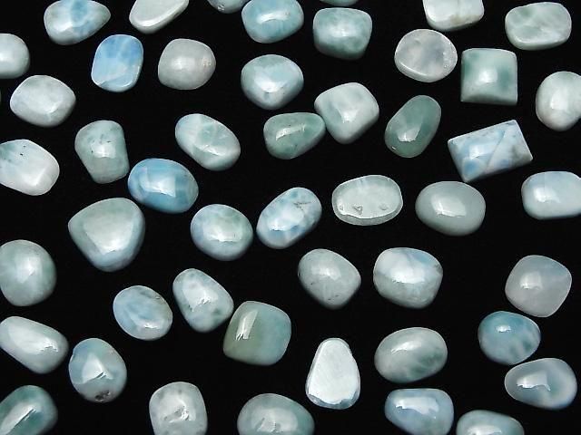 Larimar Pektolith AA+ Lose Steine Freiform Cabochon 5 Stück