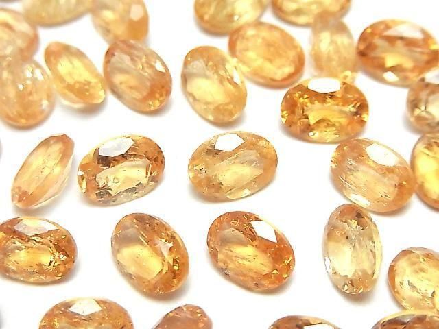 高品質帝王托帕石 AAA - 裸石 橢圓形刻面 8x6mm 2顆