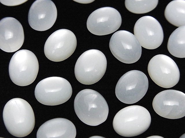 白月光石 AAA 蛋面素面橢圓 10x8mm 4顆