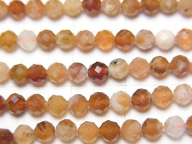 High Quality! Brandy Opal Faceted Round 4mm 1strand beads (aprx.15inch / 37cm)