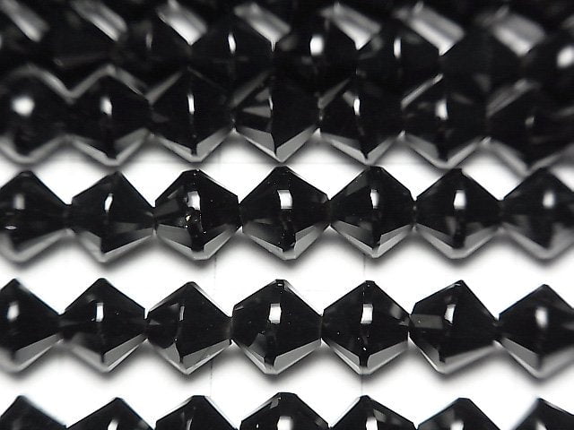 高品質!縞瑪瑙 AAA 算盤切割 6x6x6毫米 1串珠子 (約15英吋 / 36公分)