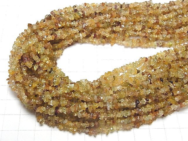 Natural Multicolor Zircon AA++ Chips (Small Nugget) 1strand beads (aprx.33inch / 82cm)