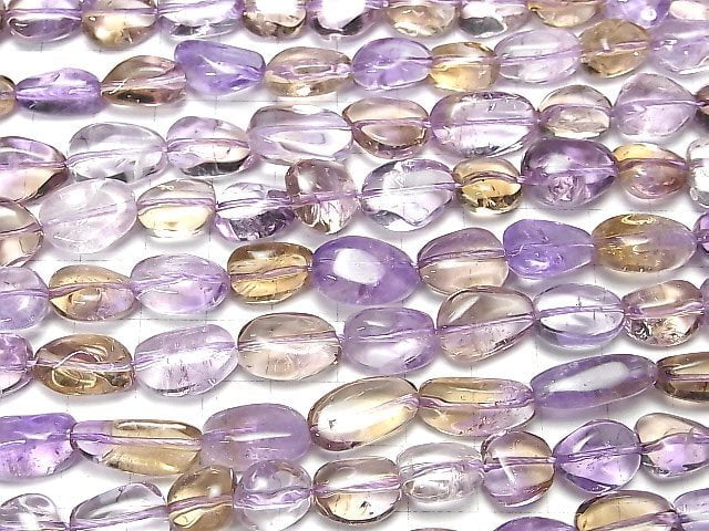 Amethyst xCitrin AA++ Nugget 1Strang Perlen (ca. 15 Zoll / 36 cm)