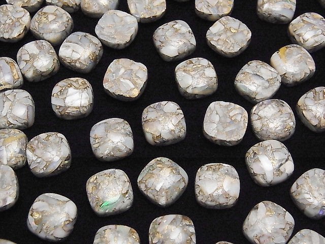 Copper Opal AAA Square Cabochon 10x10mm 2pcs