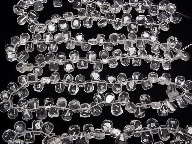 Crystal AA++ Faceted Nugget Top Side Drilled Hole 1-strand beads (approx. 15 inches/36 cm)