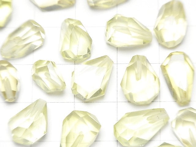 優質檸檬晶 AAA 半穿孔不規則水滴形 3顆