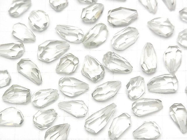 Hochwertiger grüner Amethyst AAA halb durchbohrter Rohdrop 3 Stück