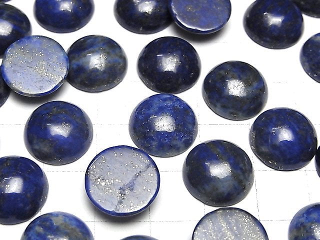 Lapislazuli AA+ Rund Cabochon 14x14mm 3 Stück