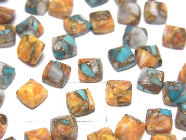 蠔銅綠松石 AAA 糖塔切割 6x6mm 3顆