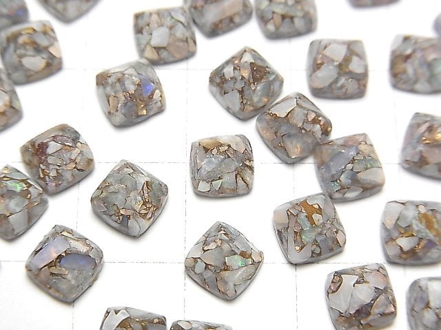 Copper Opal AAA Sugarloaf Cut 6x6mm 3pcs