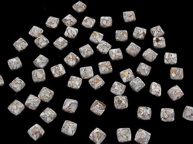 Copper Opal AAA Sugarloaf Cut 6x6mm 3pcs
