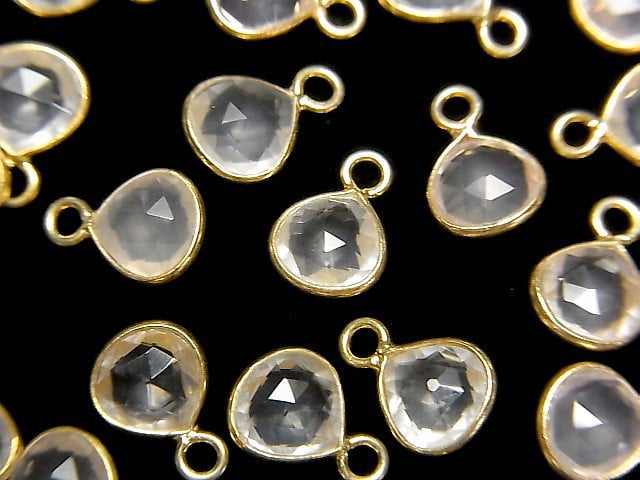 Bezel Setting, Chestnut Shape, Rose Quartz Gemstone Beads