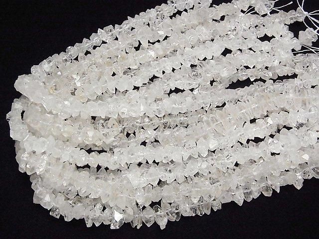 Pakistani Kristallspitze Rohstein Nugget 1/4 oder 1Strang Perlen (ca. 15Zoll / 38cm)