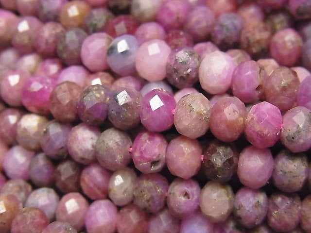 Roundel, Ruby Gemstone Beads