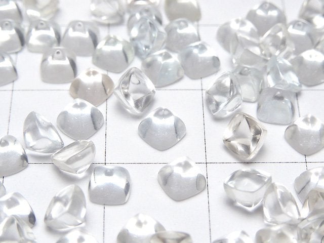 高品質白色拓帕石 AAA 糖塔形切割 4x4mm 5顆