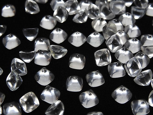 Hochwertig Weißer Topas AAA Zuckerlaib Schnitt 4x4mm 5 Stück