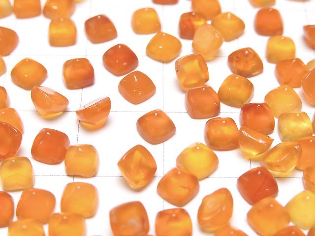Hochwertig Karneol AAA Zuckerlaib Schnitt 4x4mm 5 Stück