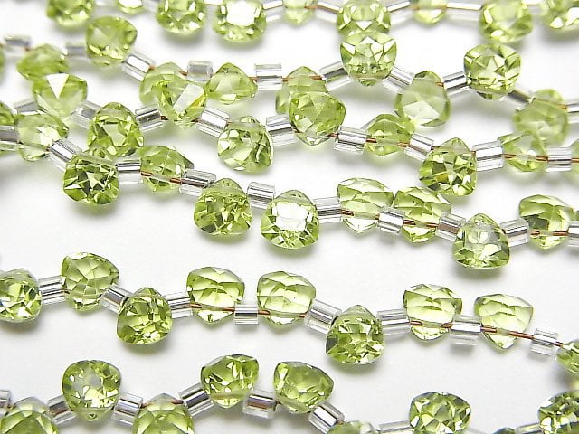 High Quality Peridot AAA- Triangle Faceted 4x4mm 1strand beads (28pcs)