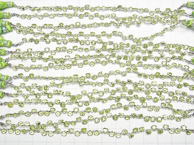 High Quality Peridot AAA- Triangle Faceted 4x4mm 1strand beads (28pcs)