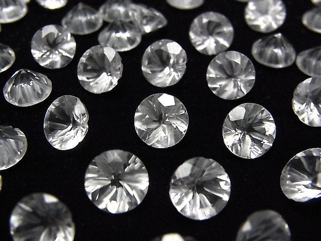 Hochwertiger Kristall AAA geschnitzt rund facettiert 8x8mm 3 Stück