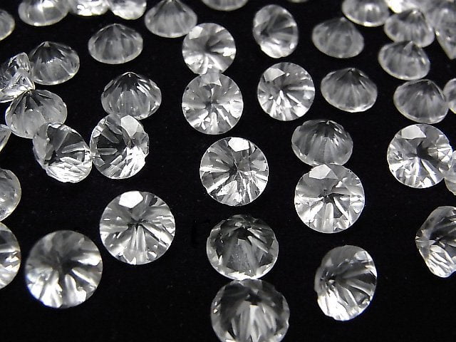 Hochwertiger Kristall AAA geschnitzt rund facettiert 8x8mm 3 Stück