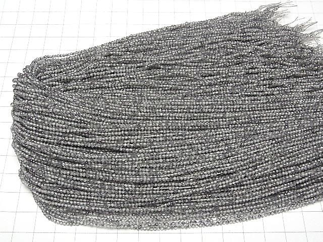 高品質幻彩托帕石 AAA 刻面圓珠 2mm 一串 (約 14 英寸/35 公分) 品質優良!