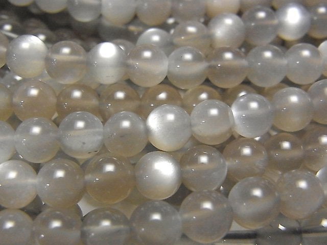 Moonstone, Round Gemstone Beads