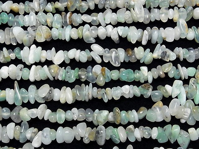 Peru Blauer Opal AA Chips (Kleine Nugget) 1Strang Perlen (ca. 15 Zoll / 36 cm)