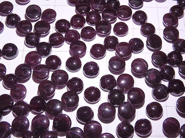 Sterngranat Runde Cabochon 6x6mm 5Stück