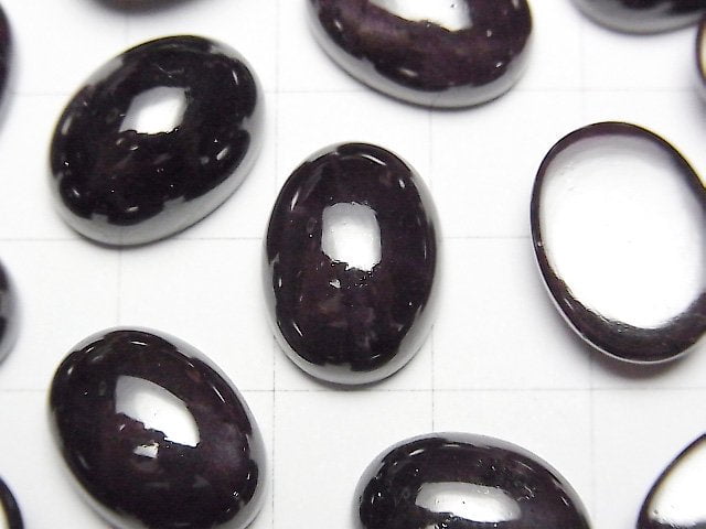 星光石榴石橢圓素面 16x12mm 1顆