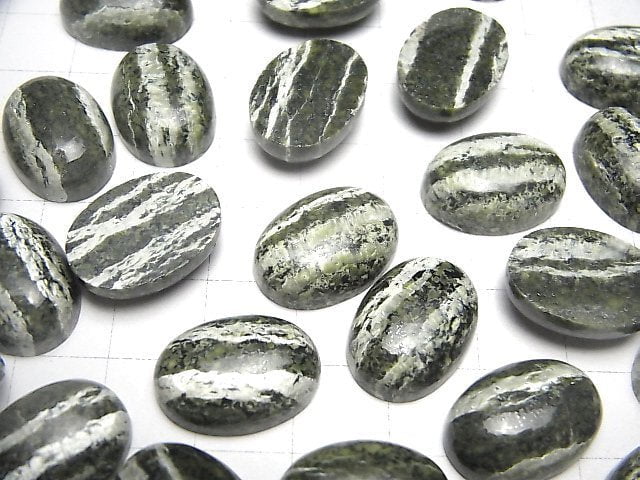 Serpentin AAA ovaler Cabochon 18x13mm 2 Stück