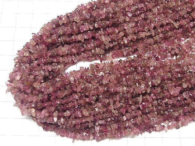 Rosa Turmalin AA+ Chips (Kleine Nugget) 1 Strang Perlen (ca. 35 Zoll / 88 cm)
