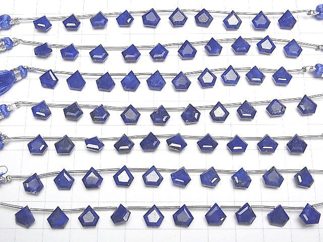 Hochwertiger Lapislazuli AAA Pentagon facettiert 8x8mm 1 Strang Perlen (8 Stück)