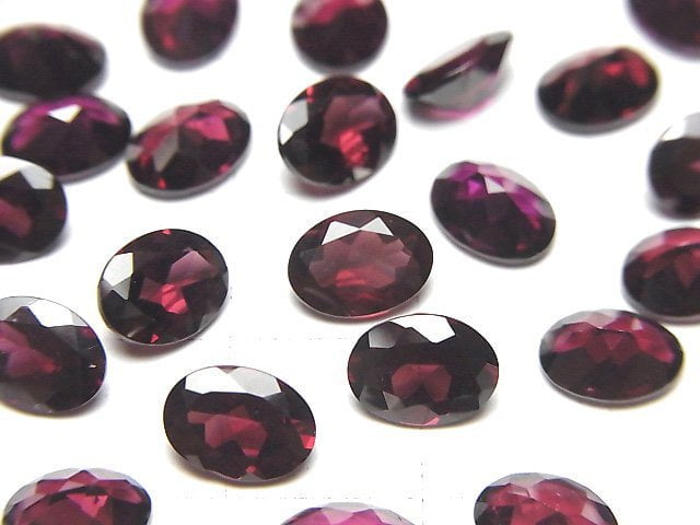 Hochwertiger Rhodolith Granat AAA Lose Stein Oval Facettiert 8x6mm 2 Stück