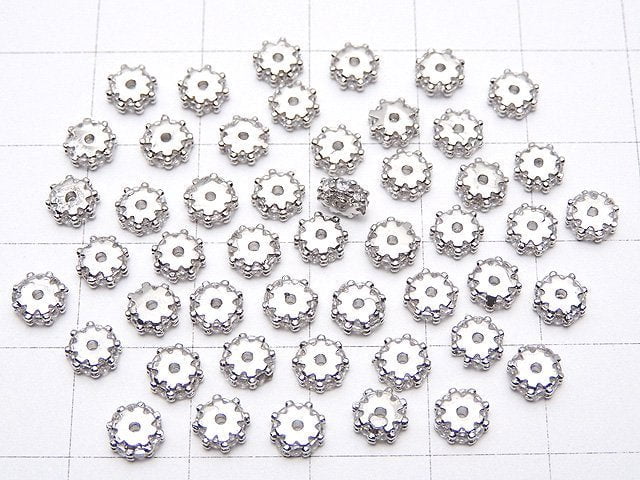 Metallteile Rondelle 4.5x4.5x1.5mm Silberfarbe (mit CZ) 5 Stück