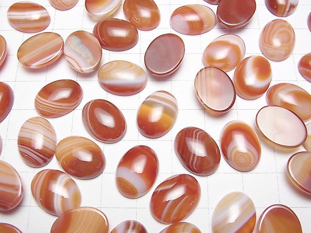 Karneol, Sardonyx Oval Cabochon 16x12mm 4Stk