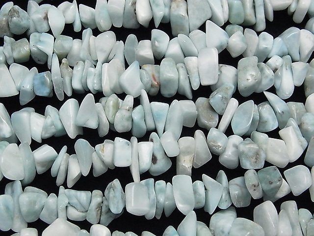 Larimar Pektolith AA+ Chips (kleine Nugget) 1 Strang Perlen (ca. 15 Zoll / 38 cm)
