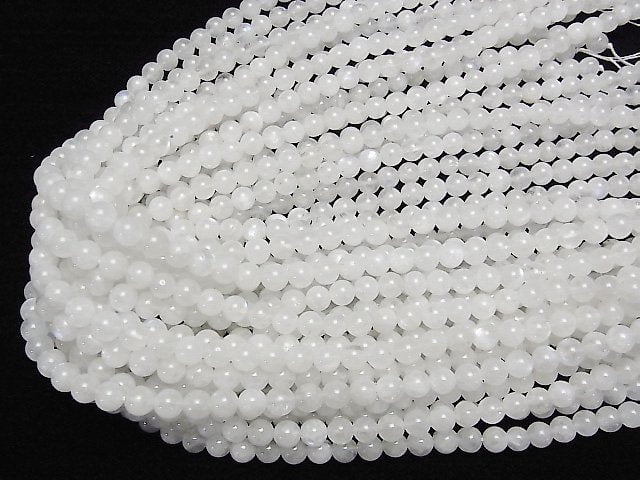 Königlicher blauer Mondstein AA+ Rund 5,5mm halbe oder 1 Strang Perlen (ca. 15 Zoll / 36 cm)
