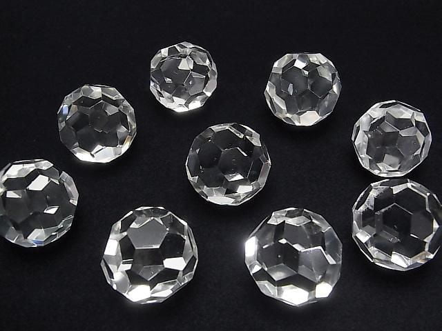 Crystal Quartz AAA- "Buckyball" Faceted Round 24mm 1pc