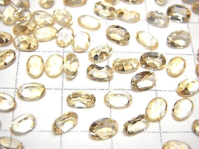 Hochwertiger Citrin AAA Lose Stein Oval facettiert 6x4mm 10Stück