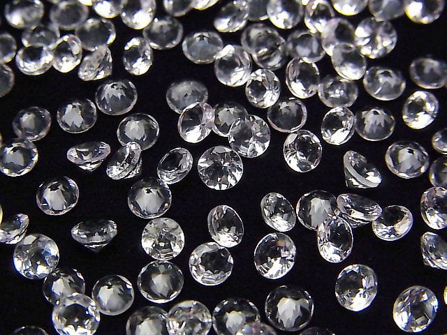Hochwertiger Morganit AAA lose Stein rund facettiert 4x4mm 4 Stück