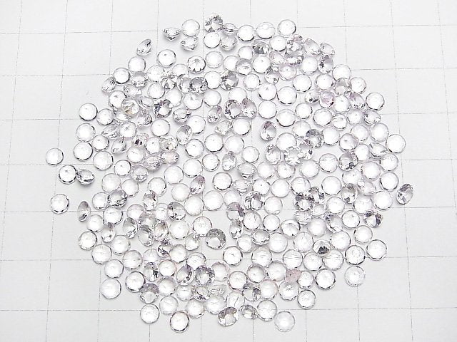 Hochwertiger Morganit AAA lose Stein rund facettiert 4x4mm 4 Stück