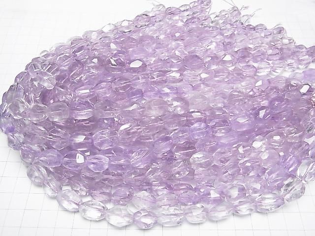 Rosa Amethyst AA++ facettierter Nugget halb oder 1 Strang Perlen (ca. 15 Zoll / 37 cm)