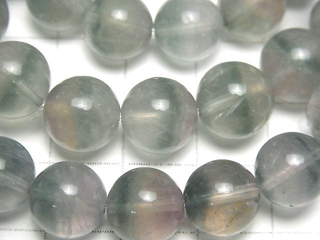 雙色螢石 AA++ 圓珠 10mm 手鍊