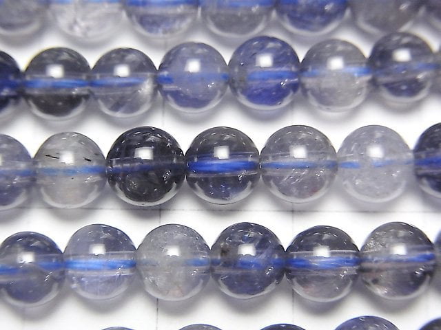 堇青石 AA++ 圓珠 6mm 半串或一串 (約15英吋 / 37公分)